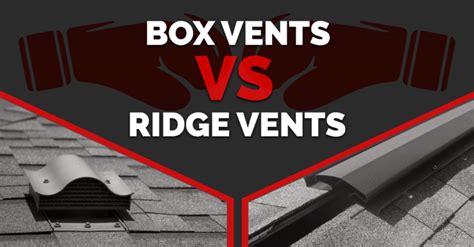 metal boxes vented|box vent vs roof vent.